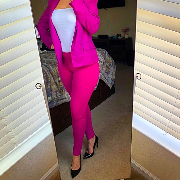 Shinestar hot pink high rise pants size M - Picture 4 of 7